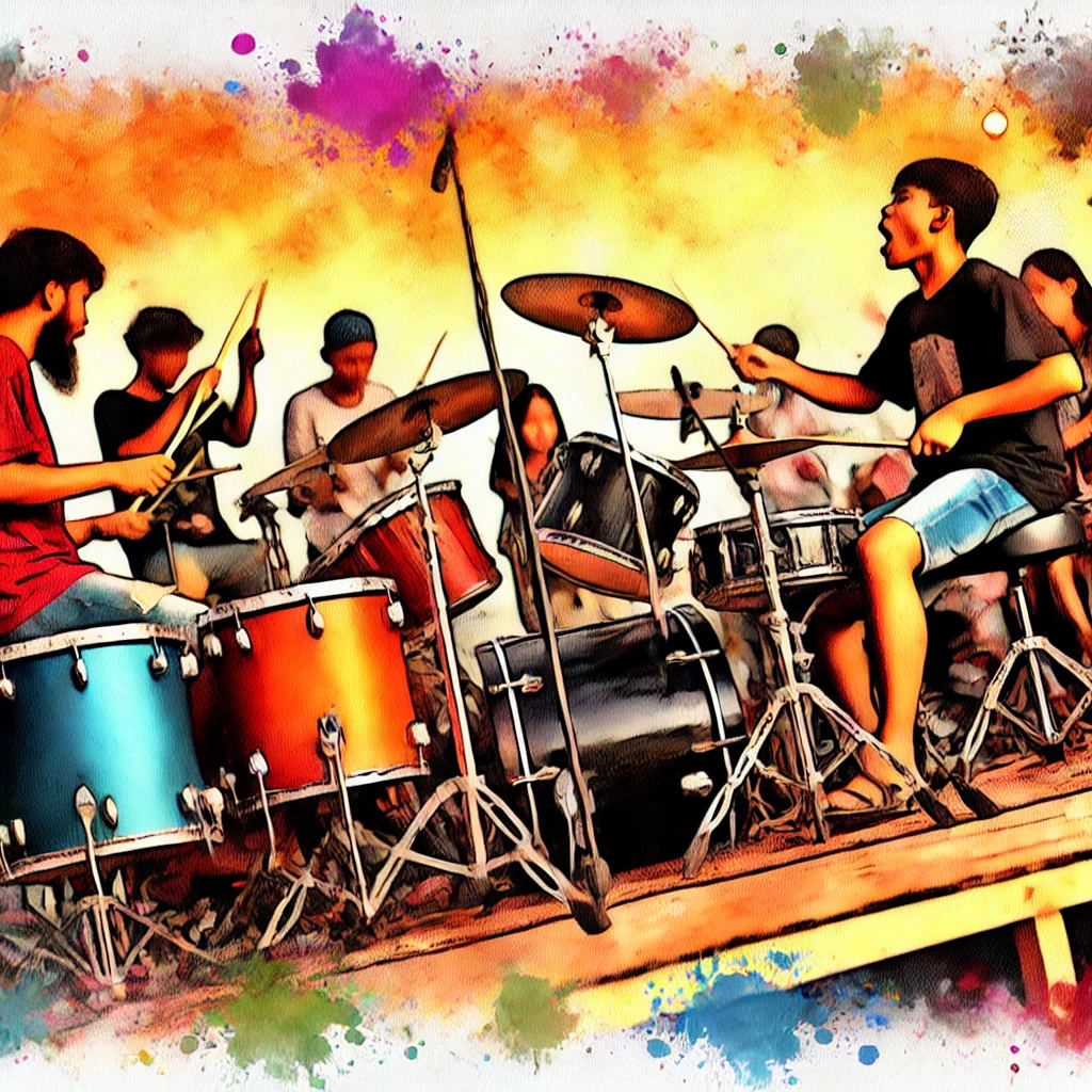 Drum lessons available in Burgess Hill at Guitarlearn